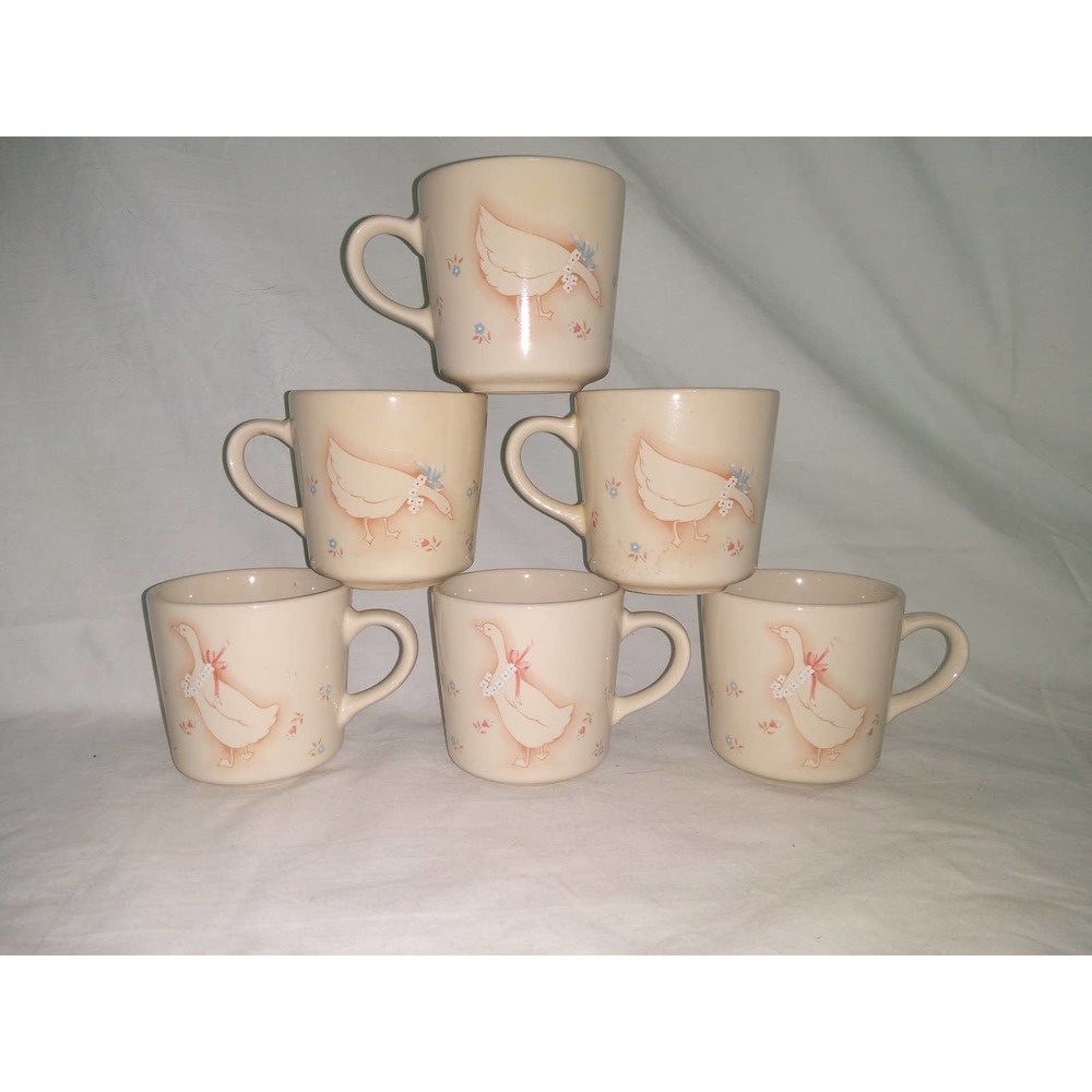 Corning goose country promenade mugs (set of 6)